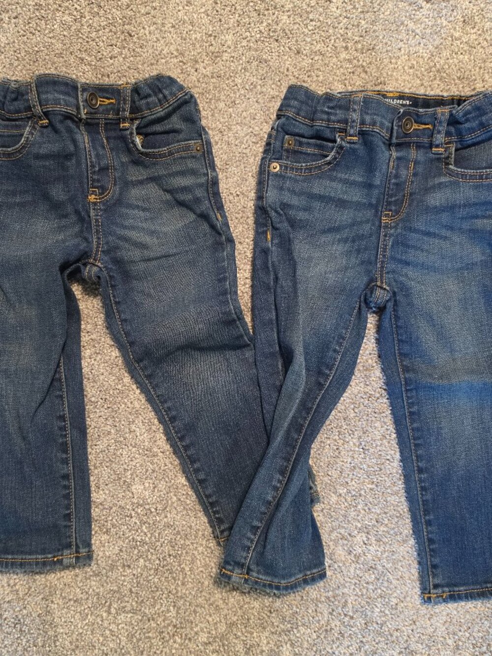 Set of 2 The Children's Place Boys Skinny Jeans - 2T